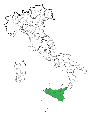 Posizione del comune nell'Italia